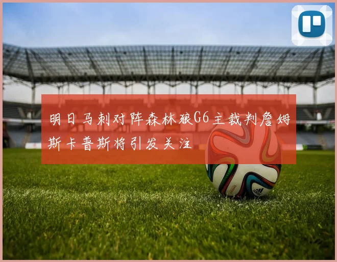 明日马刺对阵森林狼G6主裁判詹姆斯卡普斯将引发关注